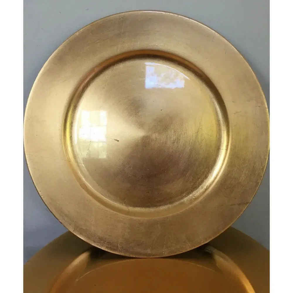 Set of 7 Gold Shiny Hollywood Regency 12.75